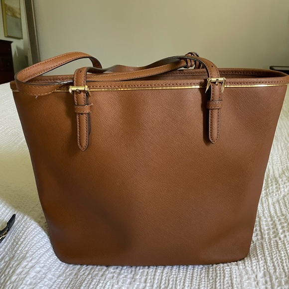 Brown Michael Kors Jet Set Tote - Picture 2 of 5